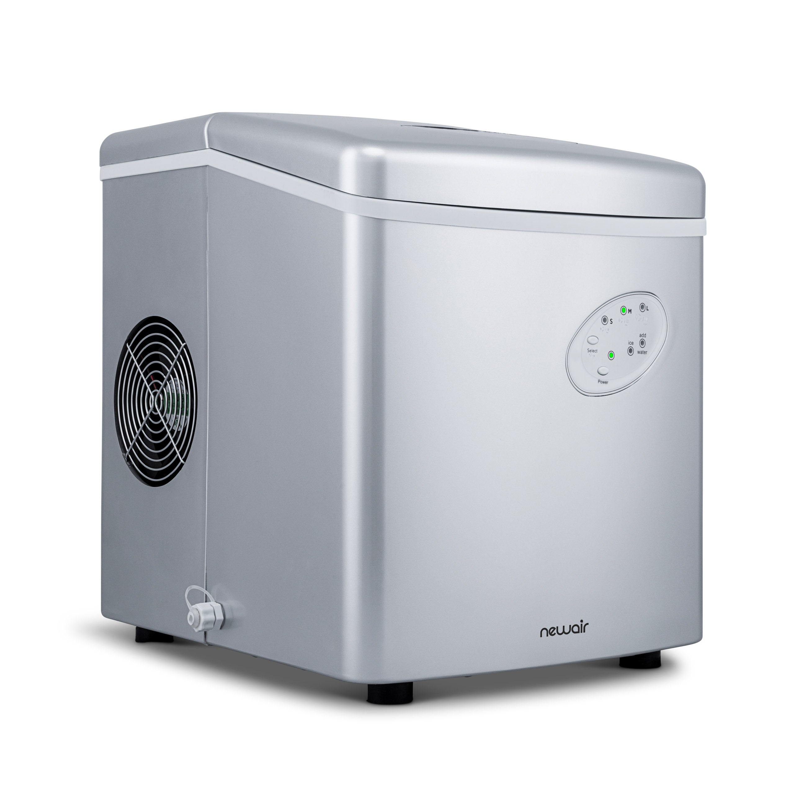 Newair® Countertop Ice Maker - 28 lbs/Day, Bullet Ice Machine for Home, Office, Bar & Parties | Fast & Portable Ice Cube Maker for Cocktails, Beverages & Outdoor Events