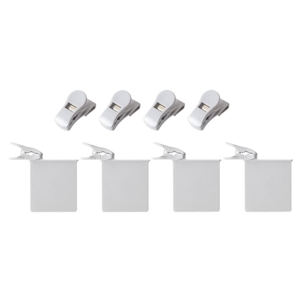 HEMOTON 8-Pack Refrigerator Side Door Divider Clips - Space Saving Fridge Organizer for Freezer & Shelves | Perfect for Kitchen Storage & Food Organization