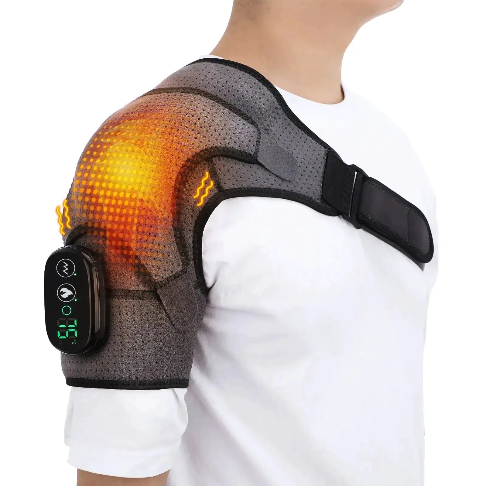 Electric Heating Pad for Shoulder Pain Relief - Soothing Heat Therapy for Muscle Relaxation & Comfort at Home or Work