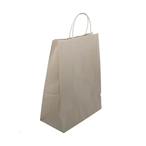 Premium Kraft Gift Bags Bulk Pack - 100 Large Brown Paper Bags (12.6