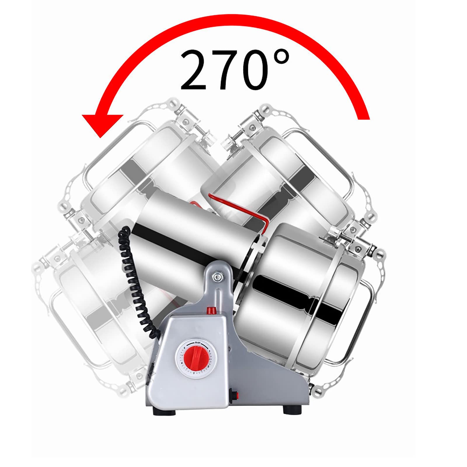 Stainless Steel Electric Grain Mill Coffee Grinder - 800g 3200W for Spices, Herbs, Coffee & Cereals - Perfect for Home Kitchens & Coffee Shops