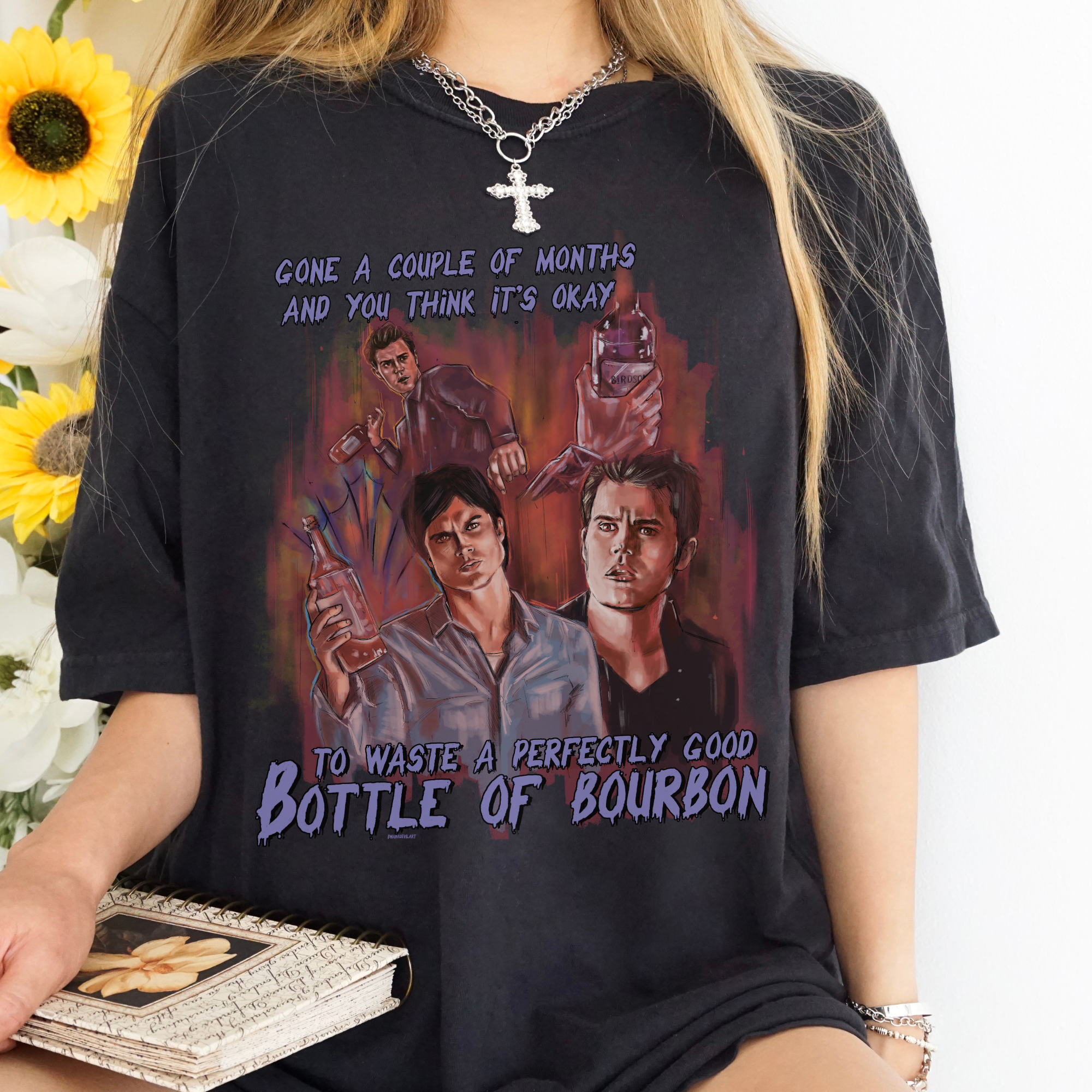 Premium Damon Returns Graphic T-Shirt - Soft Cotton Men's Tee for Casual Wear, Street Style & Fan Merchandise