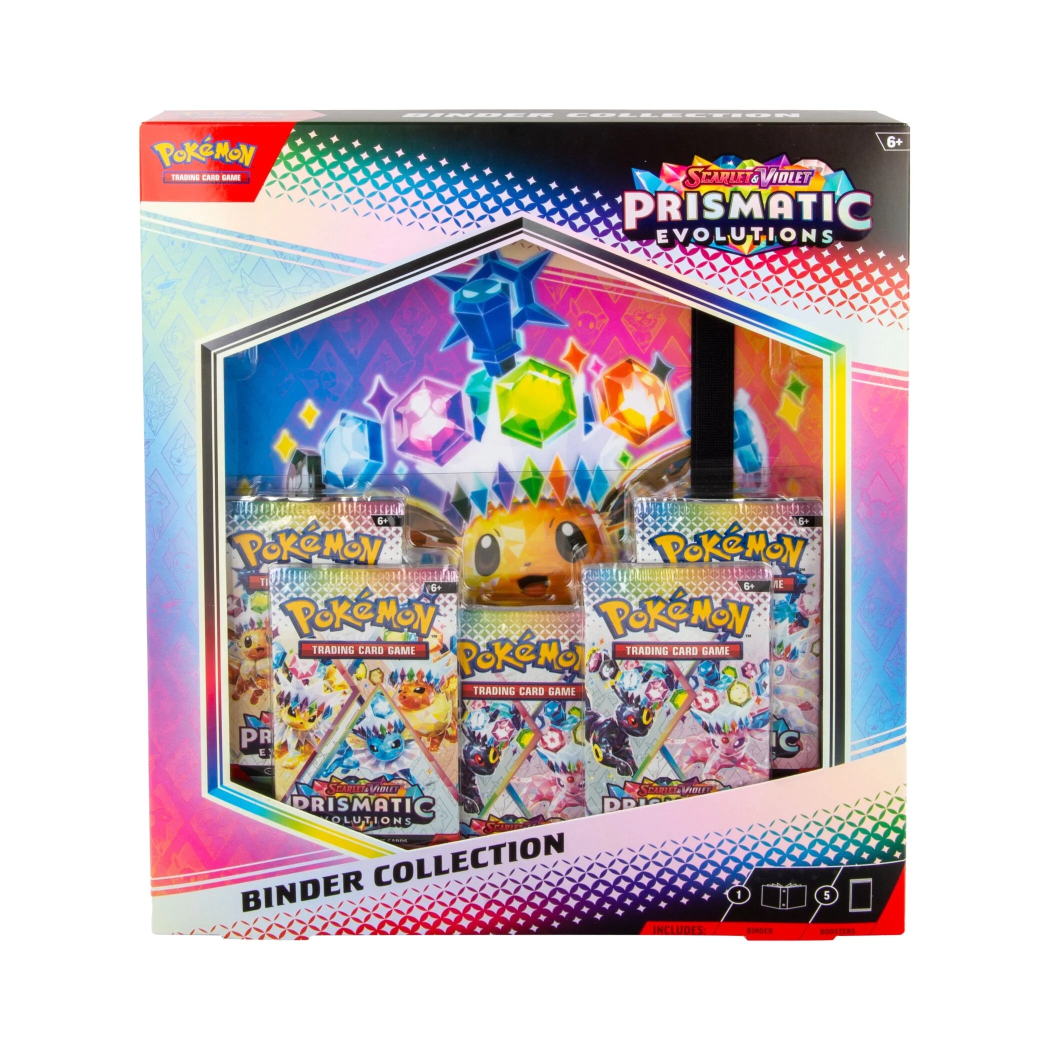 Pokemon Prismatic Evolutions Binder Collection - Premium Trading Card Organizer for Collectors | Perfect for TCG Tournaments, Storage & Display