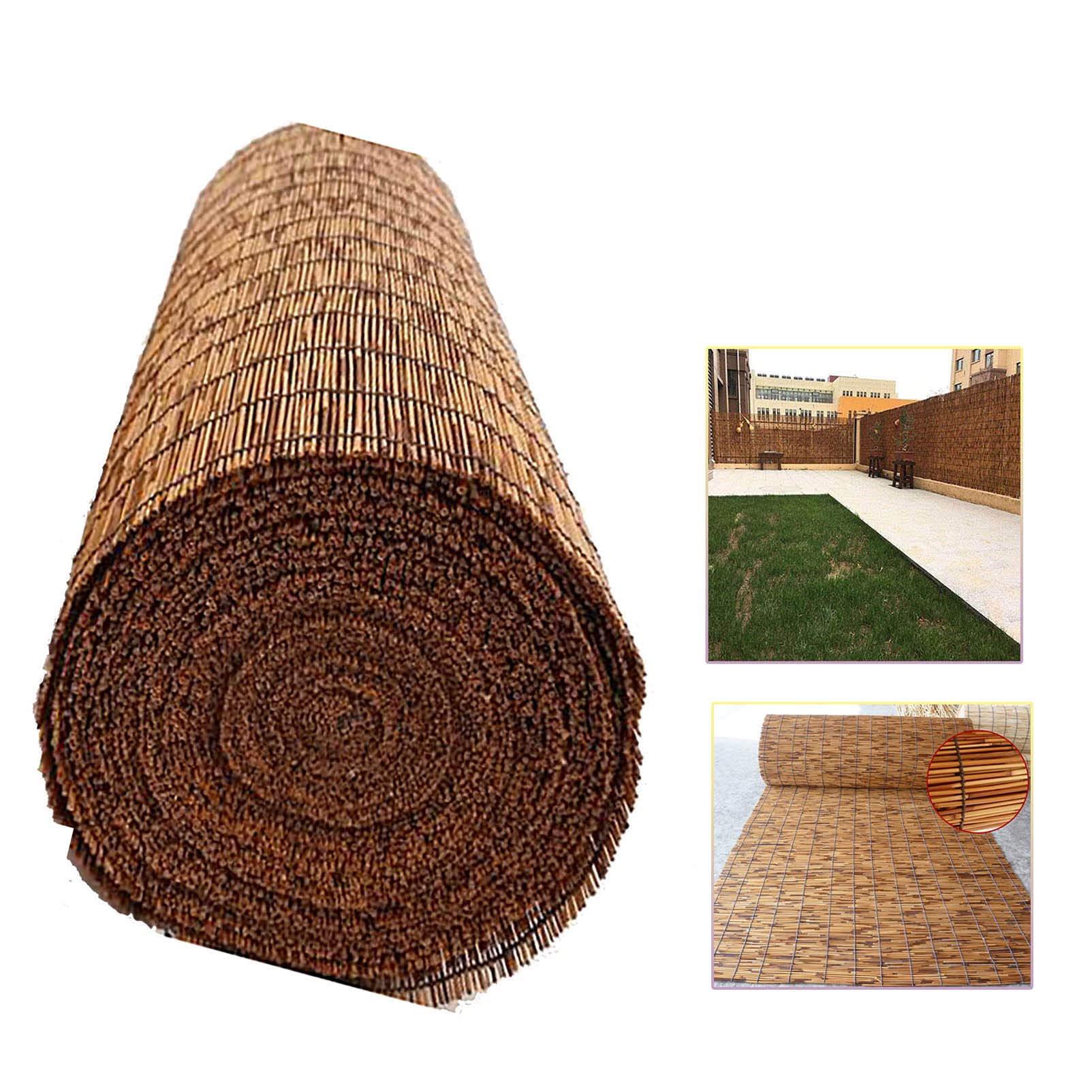 Tophacker 4ft High Bamboo Reed Privacy Screen - Natural Outdoor Patio Fence Roll for Garden, Balcony & Gallery Decoration | Perfect for Creating Private Spaces & Enhancing Landscape Design