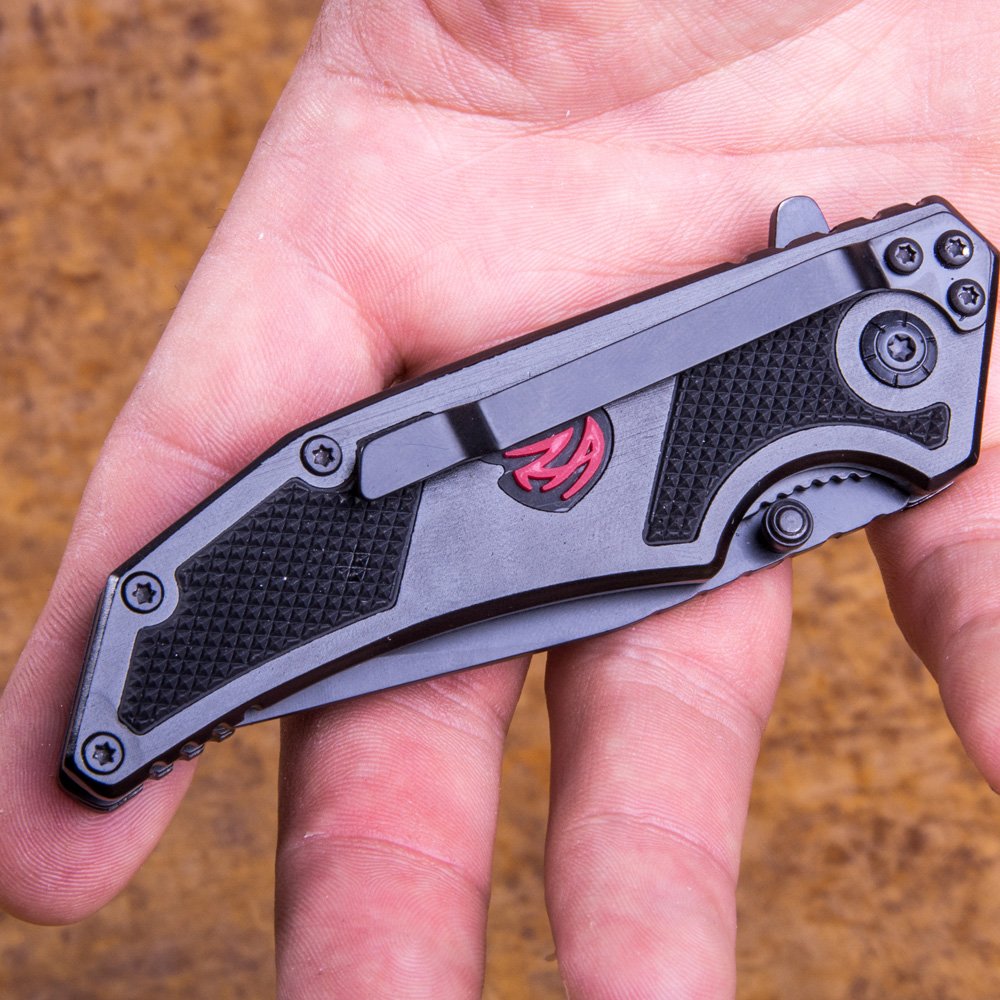 Real Avid COR-EDC Folding Knife - Premium Tactical Pocket Knife with Durable Stainless Steel Blade - Perfect for Camping, Hiking & Everyday Carry (EDC)