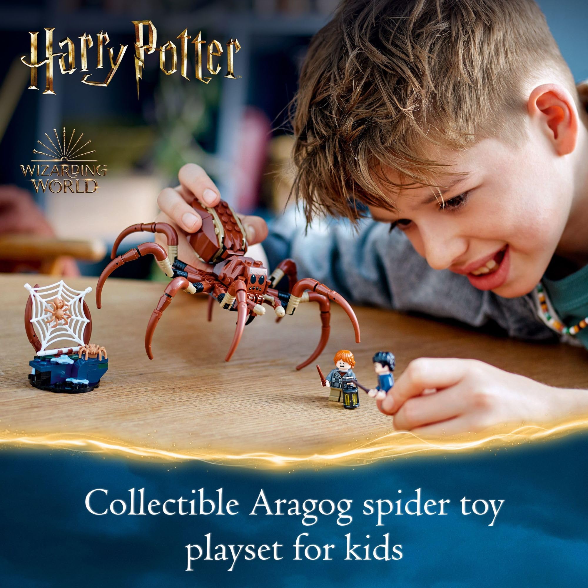 LEGO Harry Potter Aragog in The Forbidden Forest 76434 - Magical Spider Toy Playset with 2 Minifigures for Kids | Collectible Building Set for 7+ Year Old Boys & Girls | Perfect for Harry Potter Fans, Birthday Gifts & Creative Play