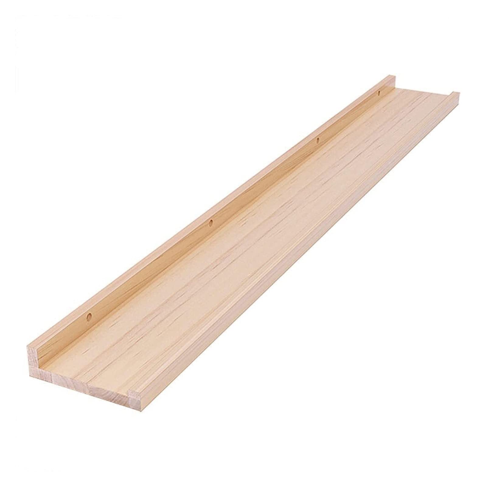 RiShengChang Floating Shelves - Rustic Wood Wall Shelves for Books, Decorative Storage & Photo Display | Space-Saving Wall Shelf Unit for Living Room, Bedroom, Office & Kitchen Organization