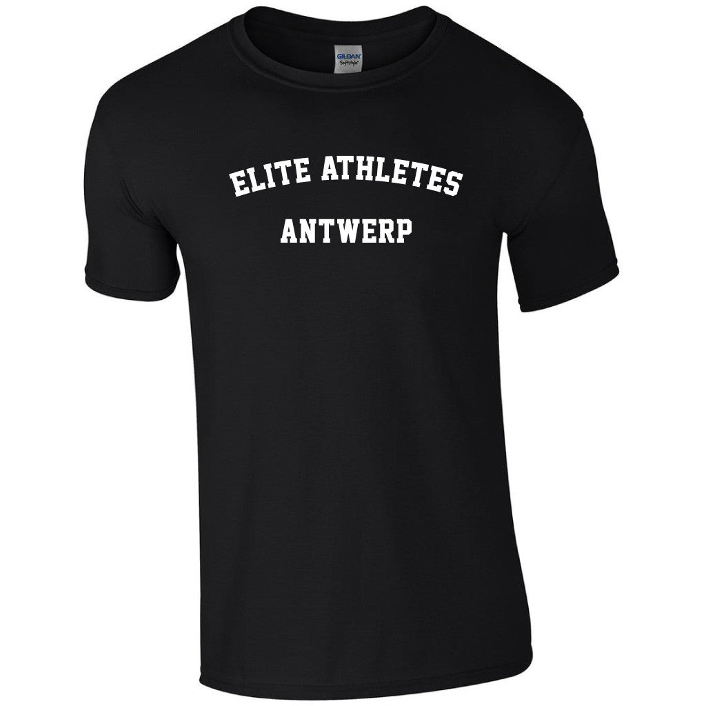 Elite Athletes Antwerp Round Shirt - Premium Cotton T-Shirt for Men & Women | Perfect for Gym, Running & Casual Wear