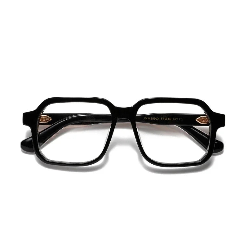 Aror Unisex Full Rim Square Acetate Eyeglasses 49309 - Stylish & Durable Eyewear for Men & Women - Perfect for Work, Reading & Everyday Fashion