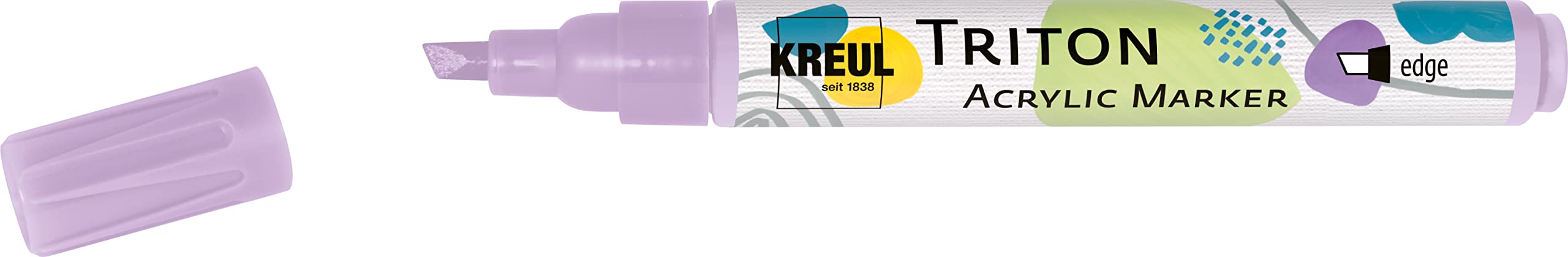 Solo Goya Triton Acrylic Paint Marker - Chisel Tip 1-4mm, Lilac Color - Perfect for DIY Crafts, Art Projects, Sign Making & Home Decor