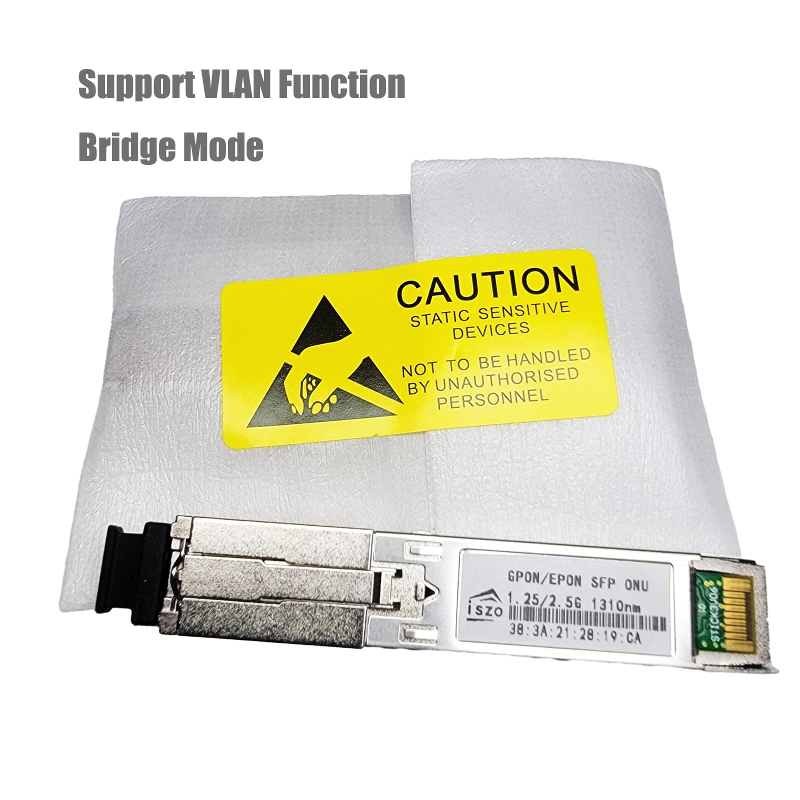 2.5G ONU with Media Converter - GPON/EPON/XPON Stick ONU, SC Connector (UPC/APC), Bridge Mode, MAC/SN/LOID Modification, DDM PON Module - High-Speed Fiber Optic Modem for Home & Business Internet