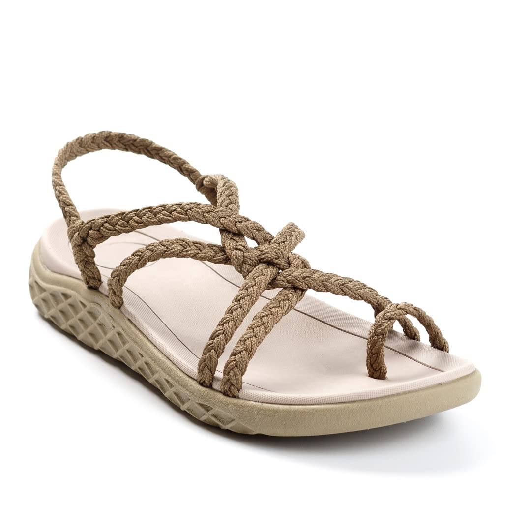 Women's Plaka Explore Hiking Sandals with Arch Support - Adjustable Straps Waterproof Walking Sandals for Beach, Poolside & Travel - Perfect for Outdoor Adventures, Water Activities & Casual Wear