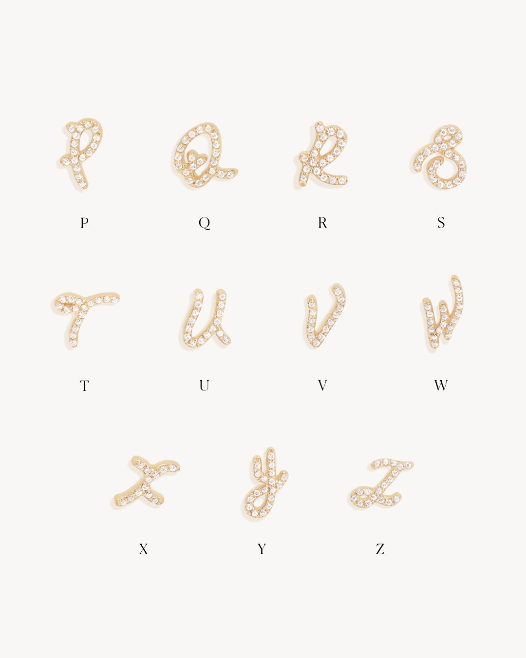 14K Solid Gold Forever Love Diamond Letter Hoop Earrings - Personalized Name Initial Charm Jewelry for Women, Perfect Gift for Anniversary, Valentine's Day & Special Occasions