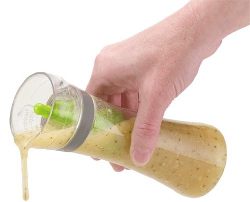 Jokari Healthy Steps Portion Control Dressing Cruet - Perfect for Salad, Cooking & Healthy Meal Prep