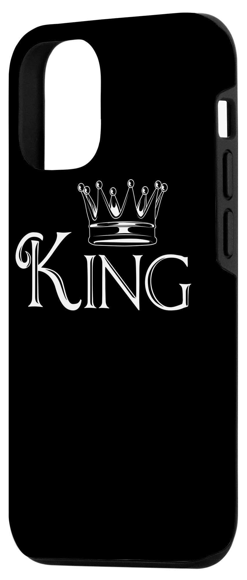 iPhone 12/12 Pro Case - Matching Couple Set (His & Hers) - King & Queen Design - Perfect Anniversary Gift for Couples - Valentine's Day, Wedding, or Romantic Occasions