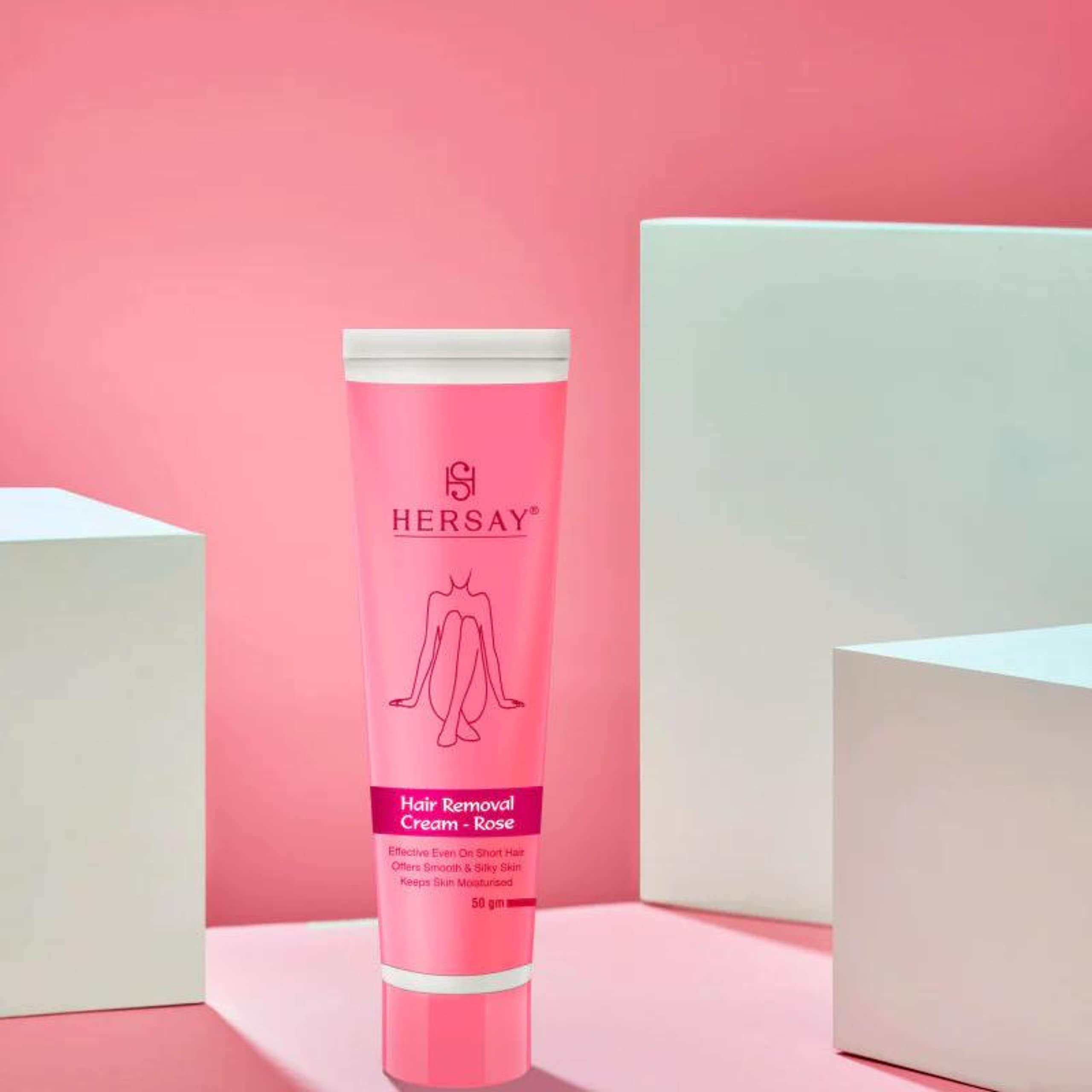 Hersay Hair Removal Cream for Women - Painless & Flawless Depilatory Cream with Shea Butter, Almond Oil & Aloe Vera | Soothes & Moisturizes Skin | Pack of 3 (50g Each) | Perfect for Legs, Arms, Bikini Line & Underarms Hair Removal
