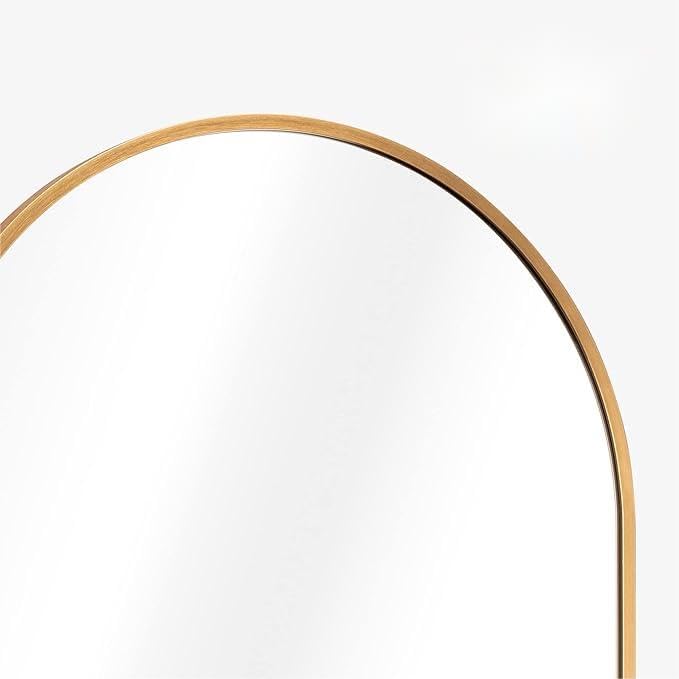 Arch Floor Mirror-gold