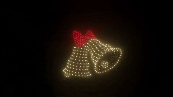 400 Drones Christmas Light Show - Stunning Jingle Bells Animation Drone Display for Holiday Events, Parties & Outdoor Celebrations