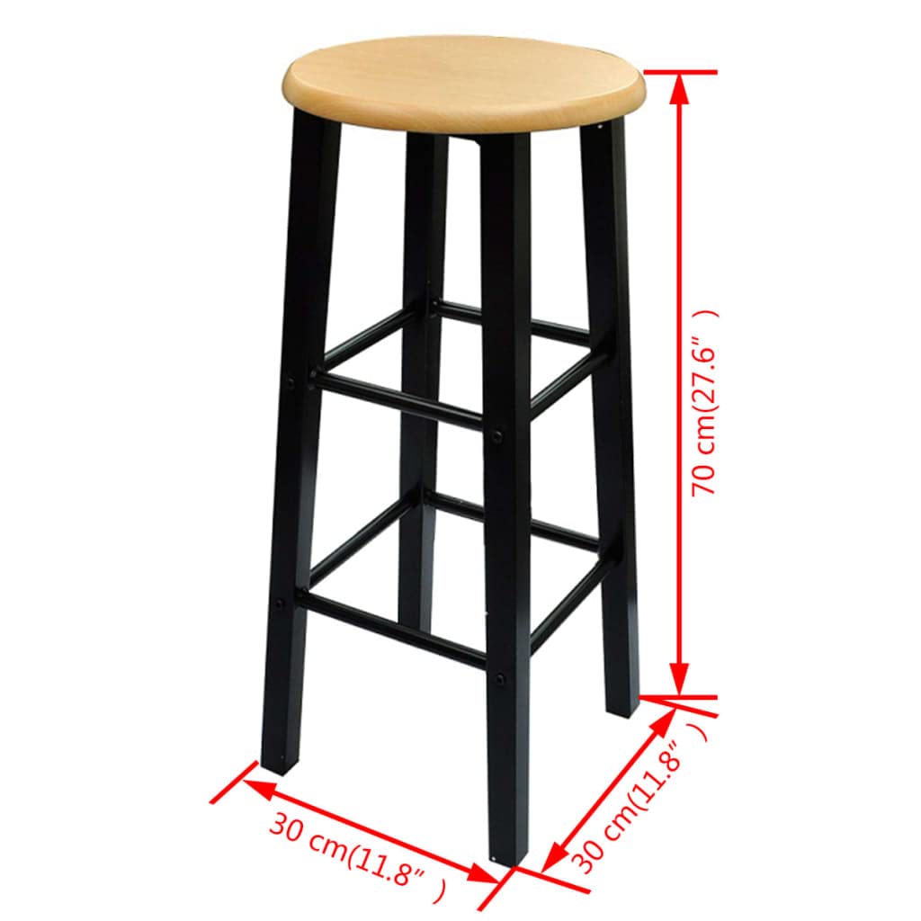 vidaXL Modern MDF Dining Set with Table and Stools - Kitchen, Dining Room & Restaurant Furniture for Home & Bar Use