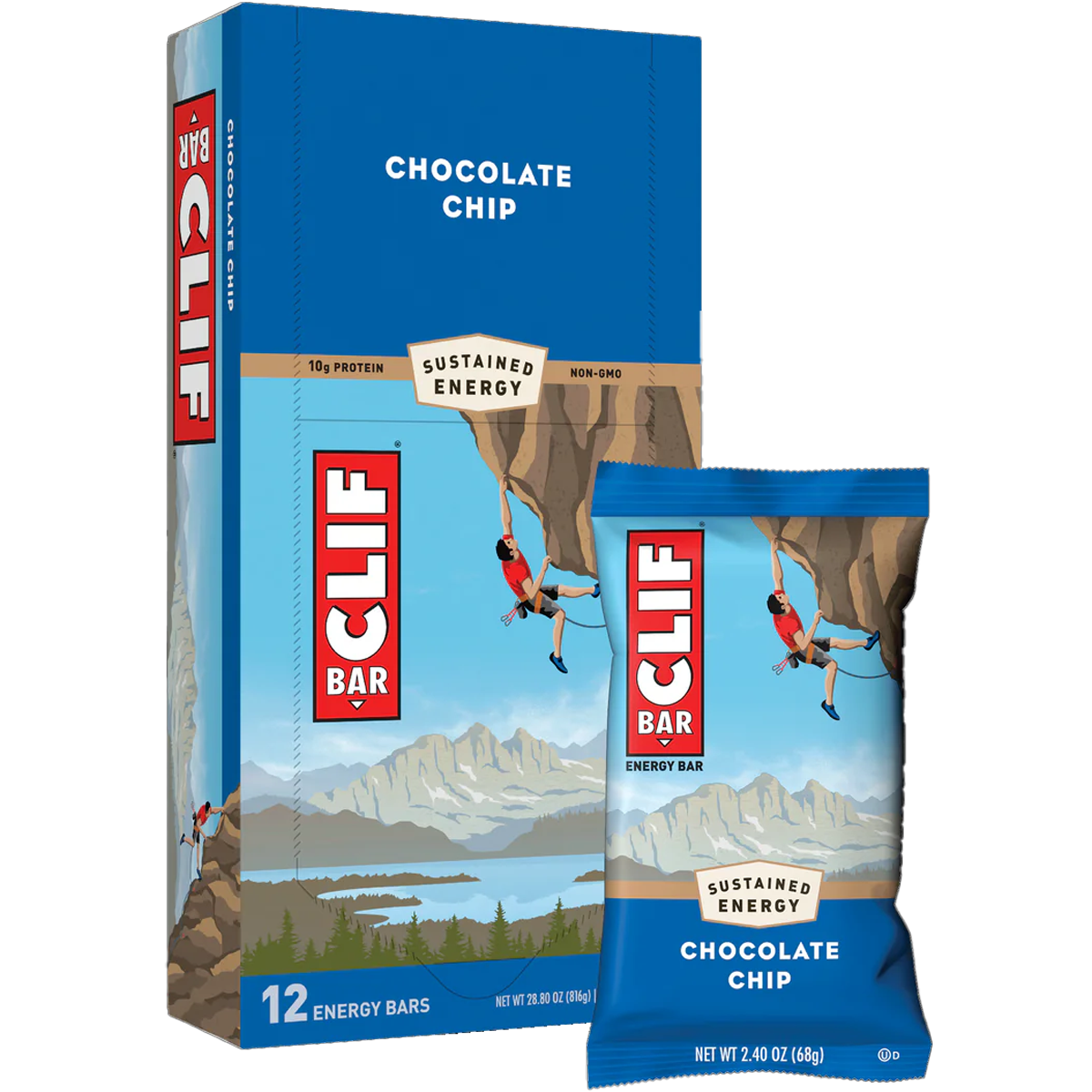 Clif Bar Energy Bars - 5 Pack | Organic, Gluten-Free Snacks for Hiking, Running & Outdoor Adventures | High Protein, Vegan & Non-GMO