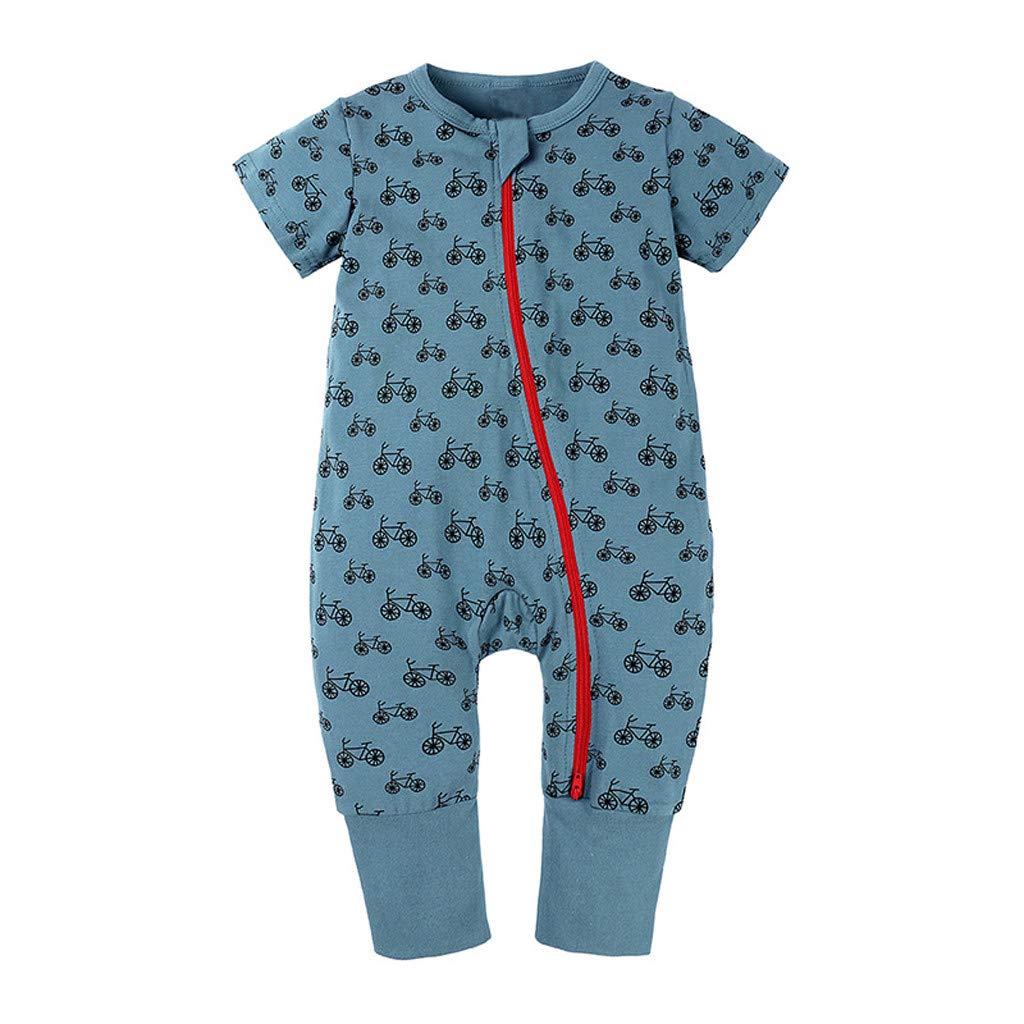 Egbsmy Newborn Baby Girl & Boy Cute Ruffle Jumpsuit - Letter Cartoon Romper Outfit for Infants 0-12 Months | Perfect for Photoshoots, Birthday Parties & Daily Wear