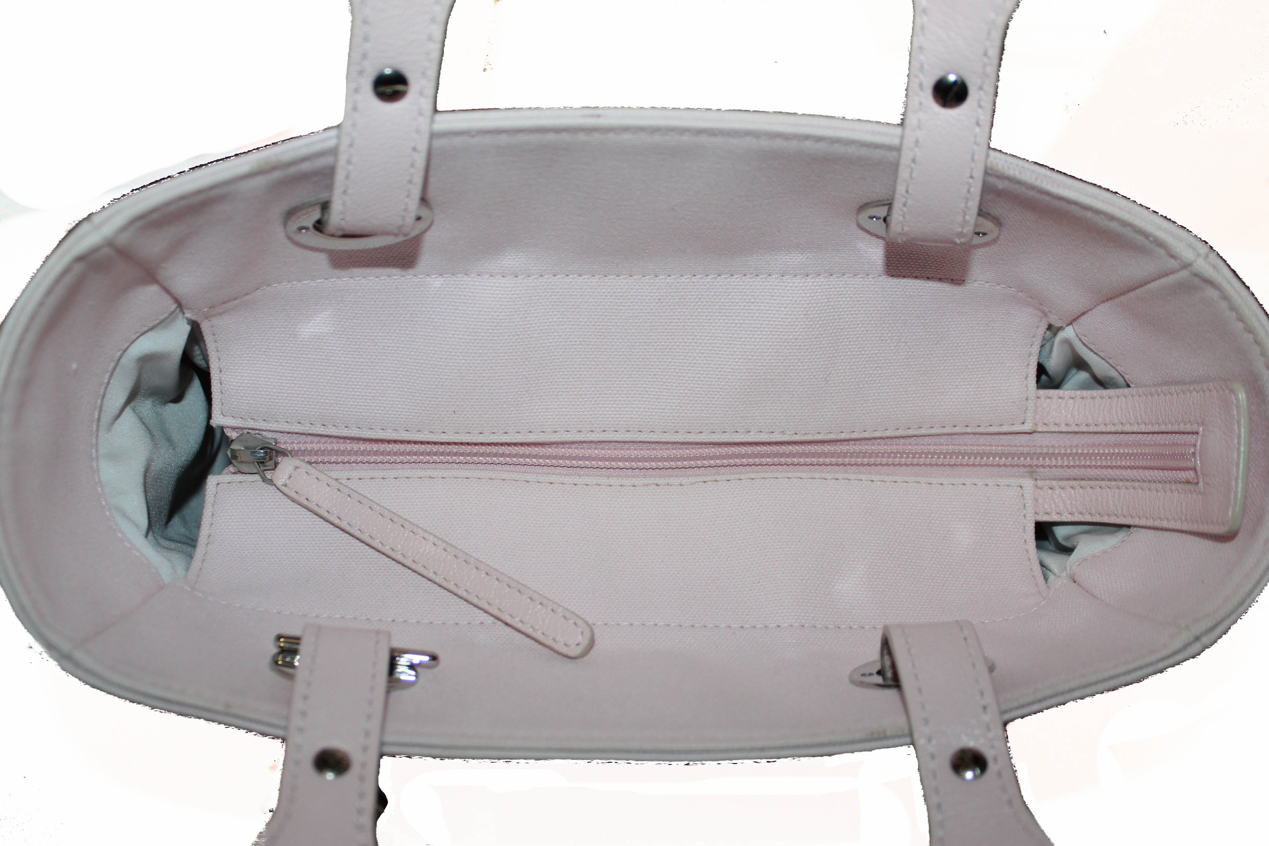 Authentic Chanel Pink Biarritz Canvas Leather Tote Bag for Women - Luxury Designer Handbag for Work, Travel & Everyday Use