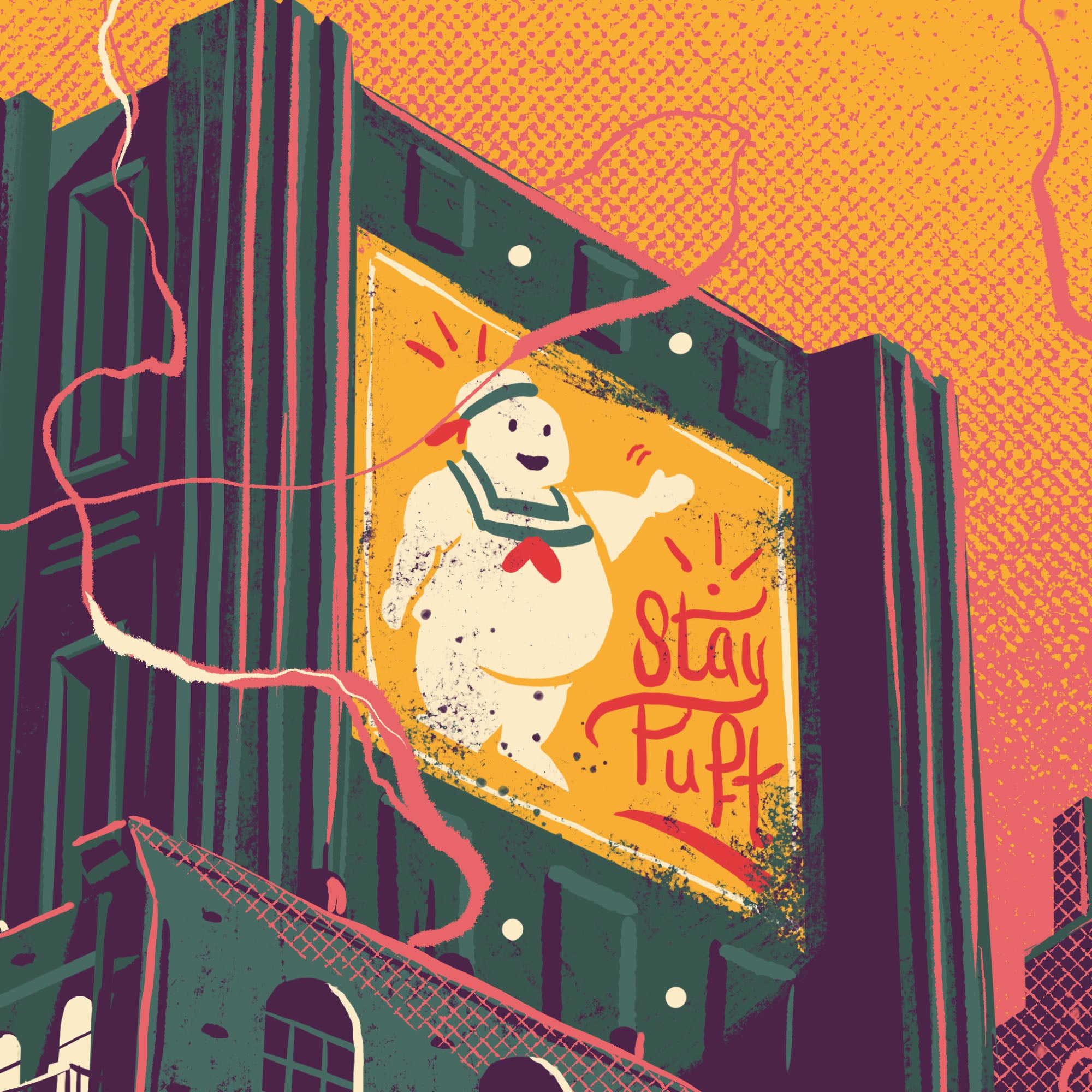 Ghostbusters Movie Poster - Classic 80s Film Wall Art for Home, Office & Movie Room Decor - Perfect for Fans & Collectors
