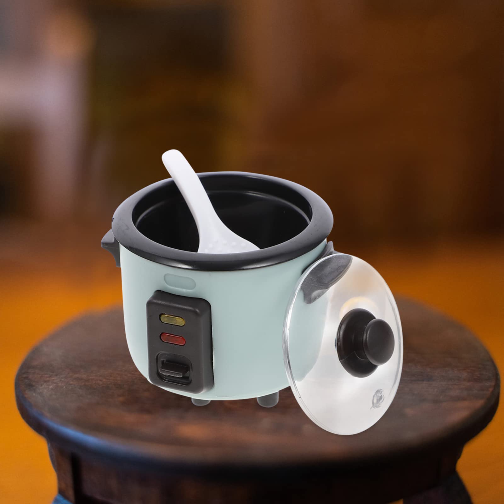 1:12 Scale Miniature Rice Cooker - Zerodeko Dollhouse Kitchen Accessories for Mini House & DIY Scenes | Perfect for Miniature Kitchen Decor, Doll Display, and Model House Decoration