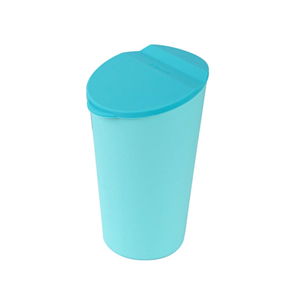Leakproof Car Trash Can with Lid - Mini Vehicle Garbage Bin for Cup Holder, Office, Home & Travel | Dustproof Auto Trash Container | Car Organizer for Sedan, SUV, Truck (Blue) | Perfect for Road Trips, Commuting & Workspace Organization