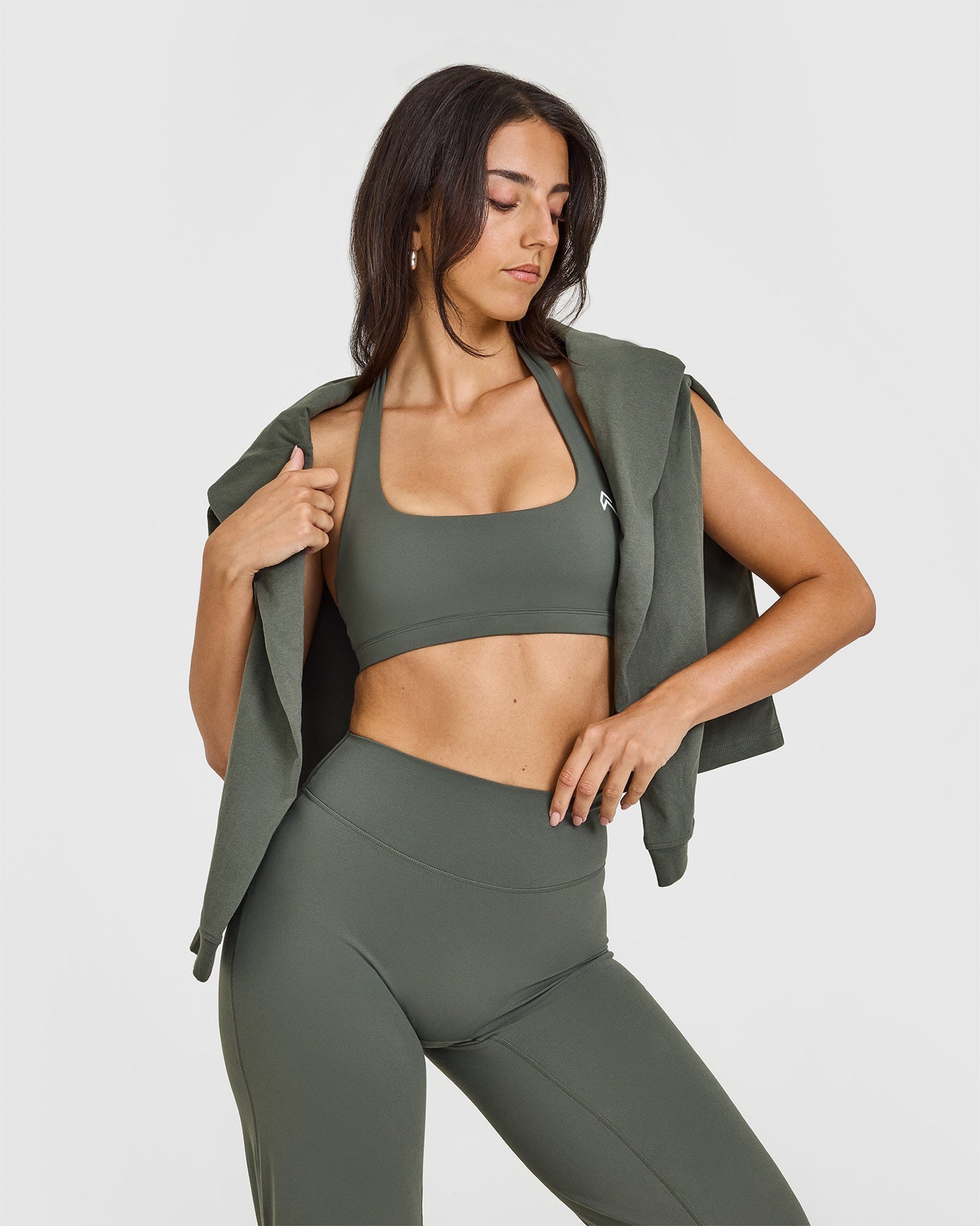 SoftMotion™ Straight Leg Pants for Women - Dark Khaki | Comfortable Stretch Yoga Pants for Workout, Lounge & Everyday Wear
