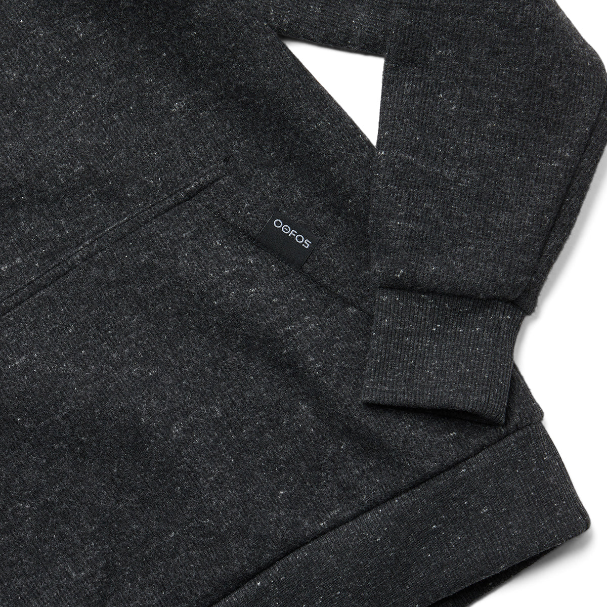 Women's OOmy Knit Hoodie - Dark Charcoal Gray Heather | Cozy Pullover Sweatshirt for Casual Wear & Outdoor Activities