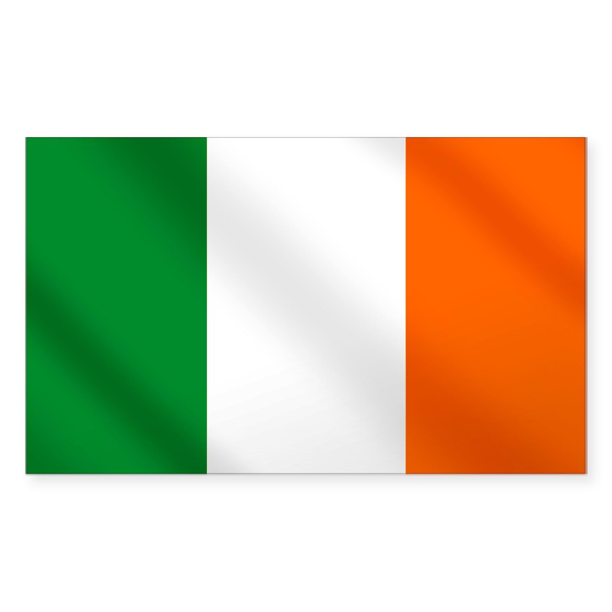 Irish Flag of Ireland Rectangle Sticker - Durable Vinyl Bumper Sticker Car Decal for Cars, Laptops, Windows | Show Your Irish Pride on St. Patrick's Day & Celtic Events
