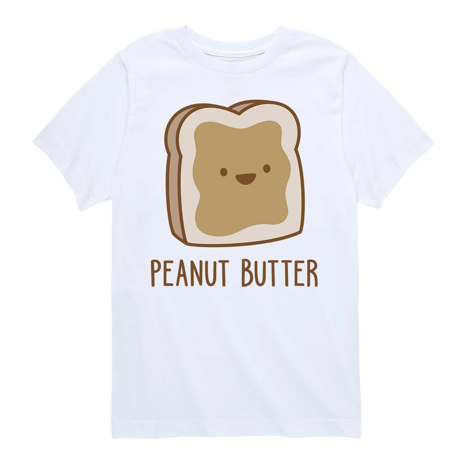 Twins Peanut Butter Graphic T-Shirt - Youth Short Sleeve Cotton Tee - Medium Size - Funny Food Pun Shirt for Kids - Perfect for School, Birthdays & Casual Wear