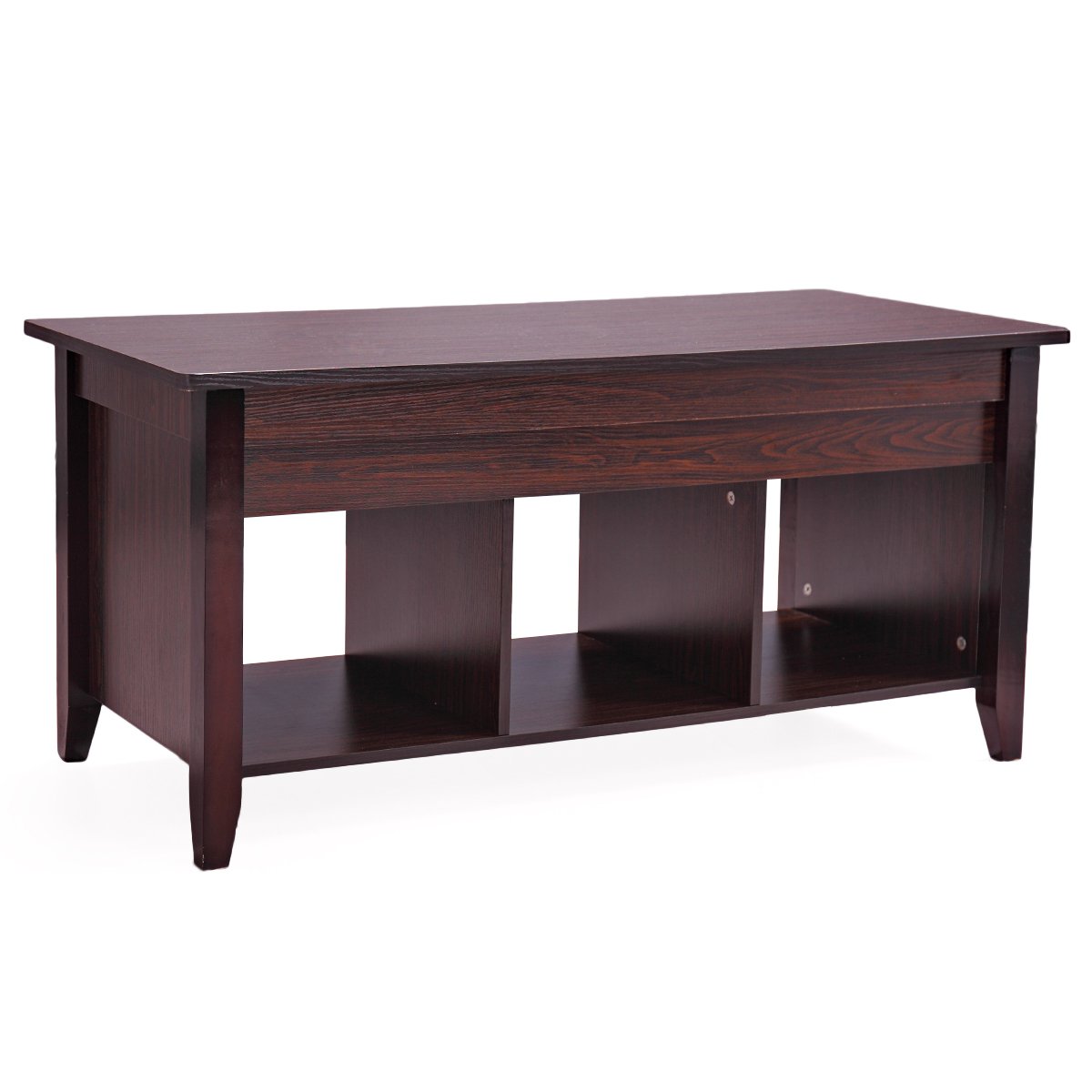 Modern Coffee Table with Hidden Storage Compartment - Stylish Living Room Furniture for Home Office & Small Spaces | Perfect for Storing Books, Magazines & Remote Controls