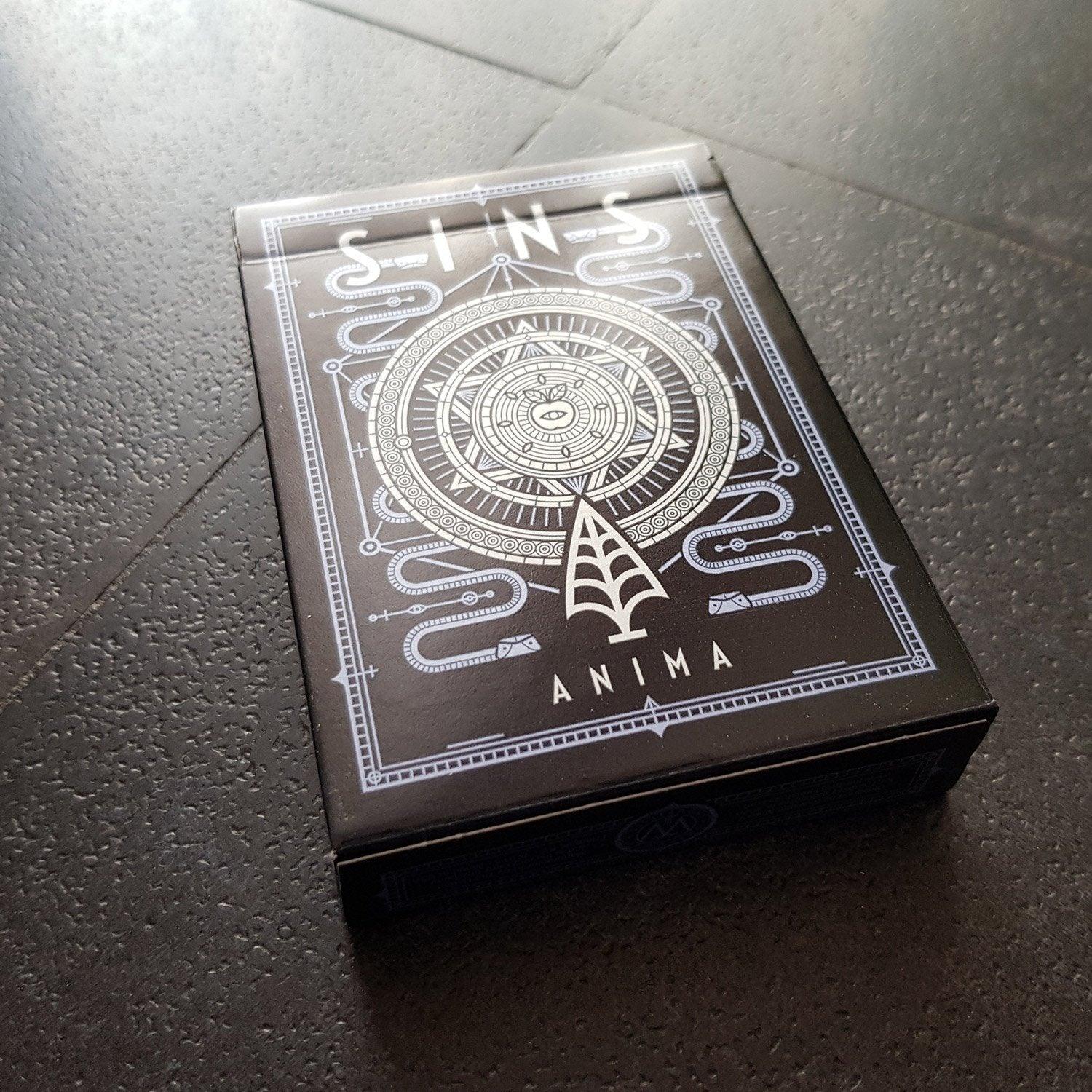 Premium SINS Black Anima Playing Cards - Elegant Gothic Design for Poker, Magic Tricks & Collectors | Perfect for Game Nights, Cardistry & Gifts