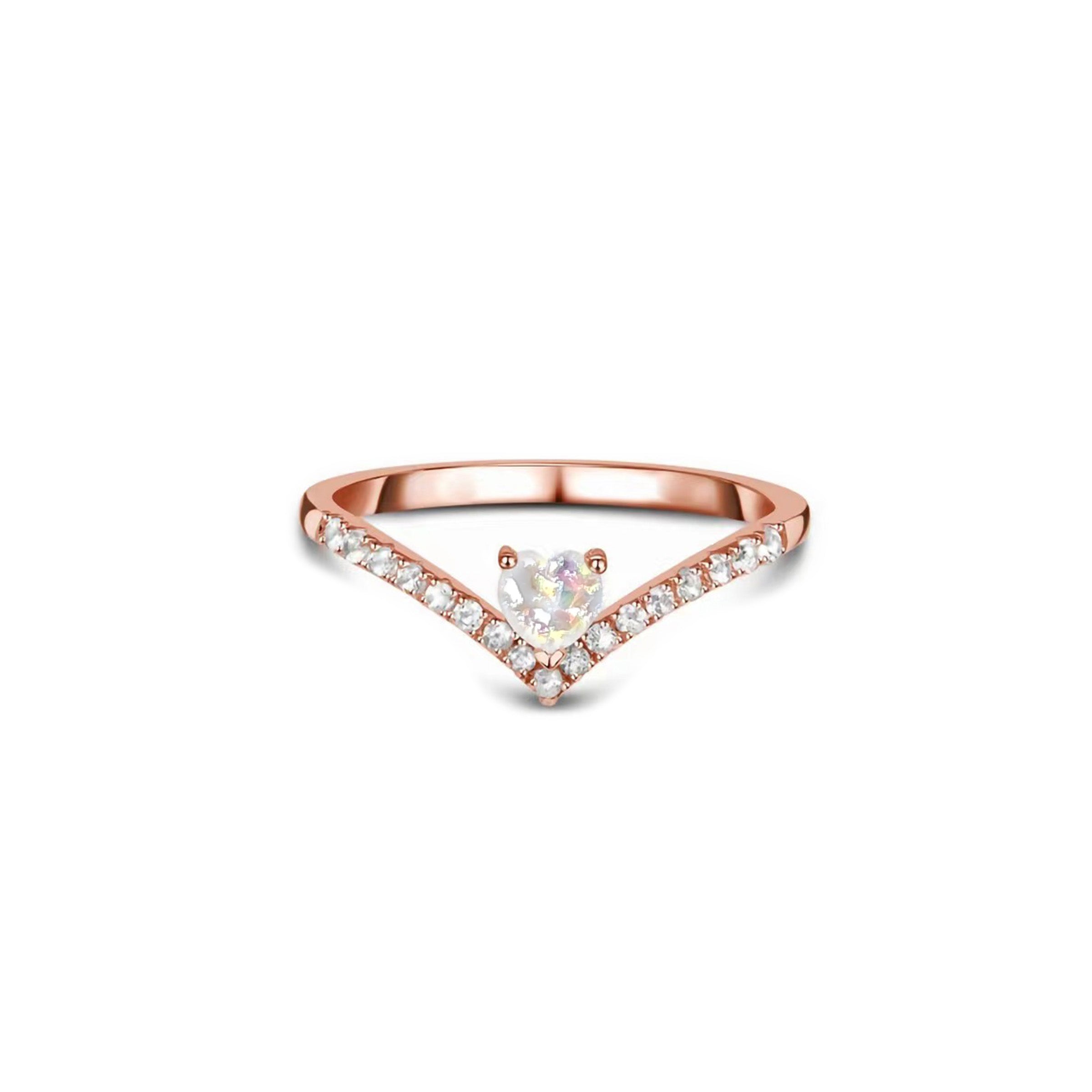 Luminous Heartbeat V Band Ashes Ring - Elegant Memorial Jewelry for Loved Ones | Perfect for Remembrance, Funeral & Special Occasions