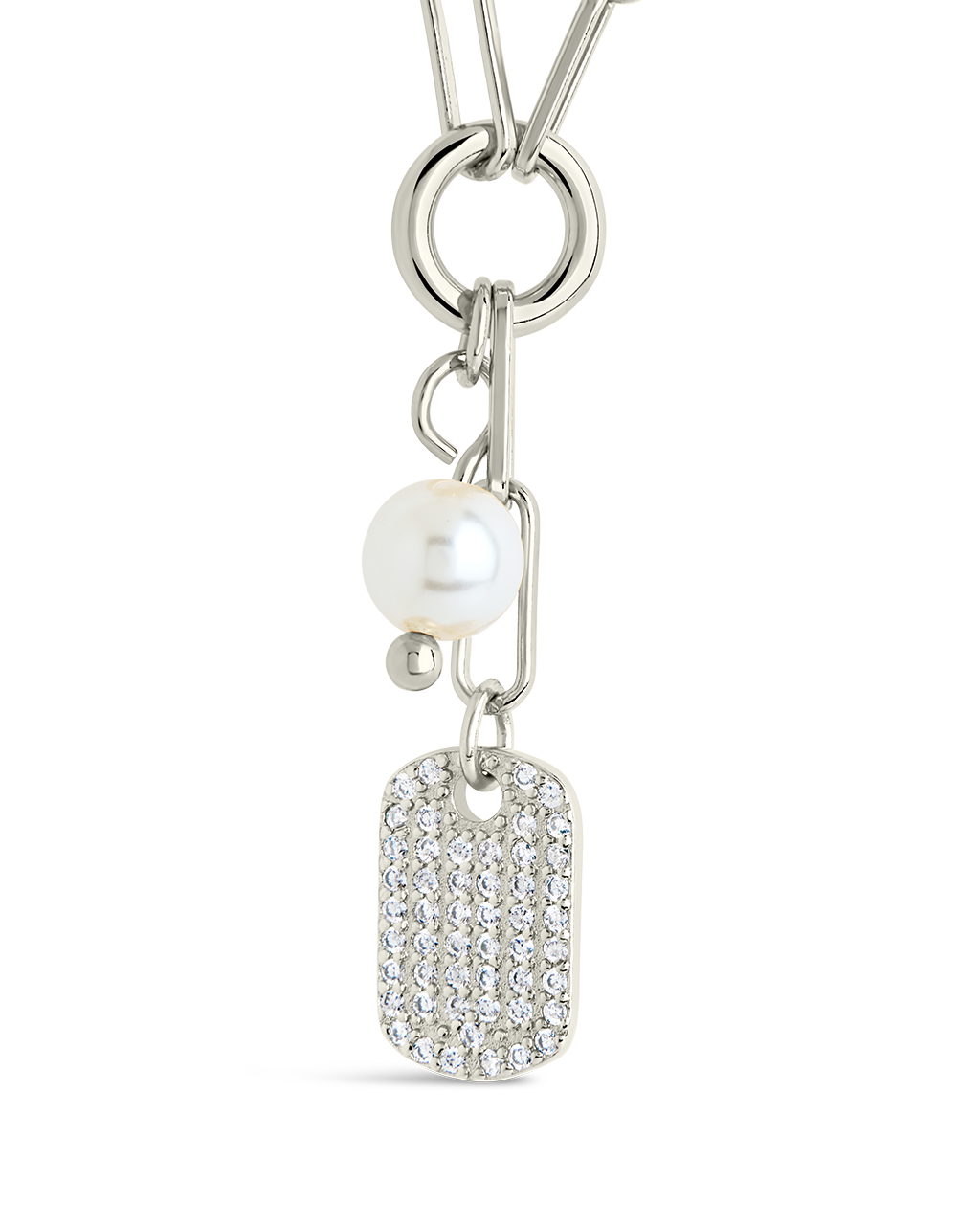 Cleo Pearl & Cubic Zirconia Charm Necklace for Women - Elegant Layered Jewelry Gift for Birthday, Anniversary & Special Occasions