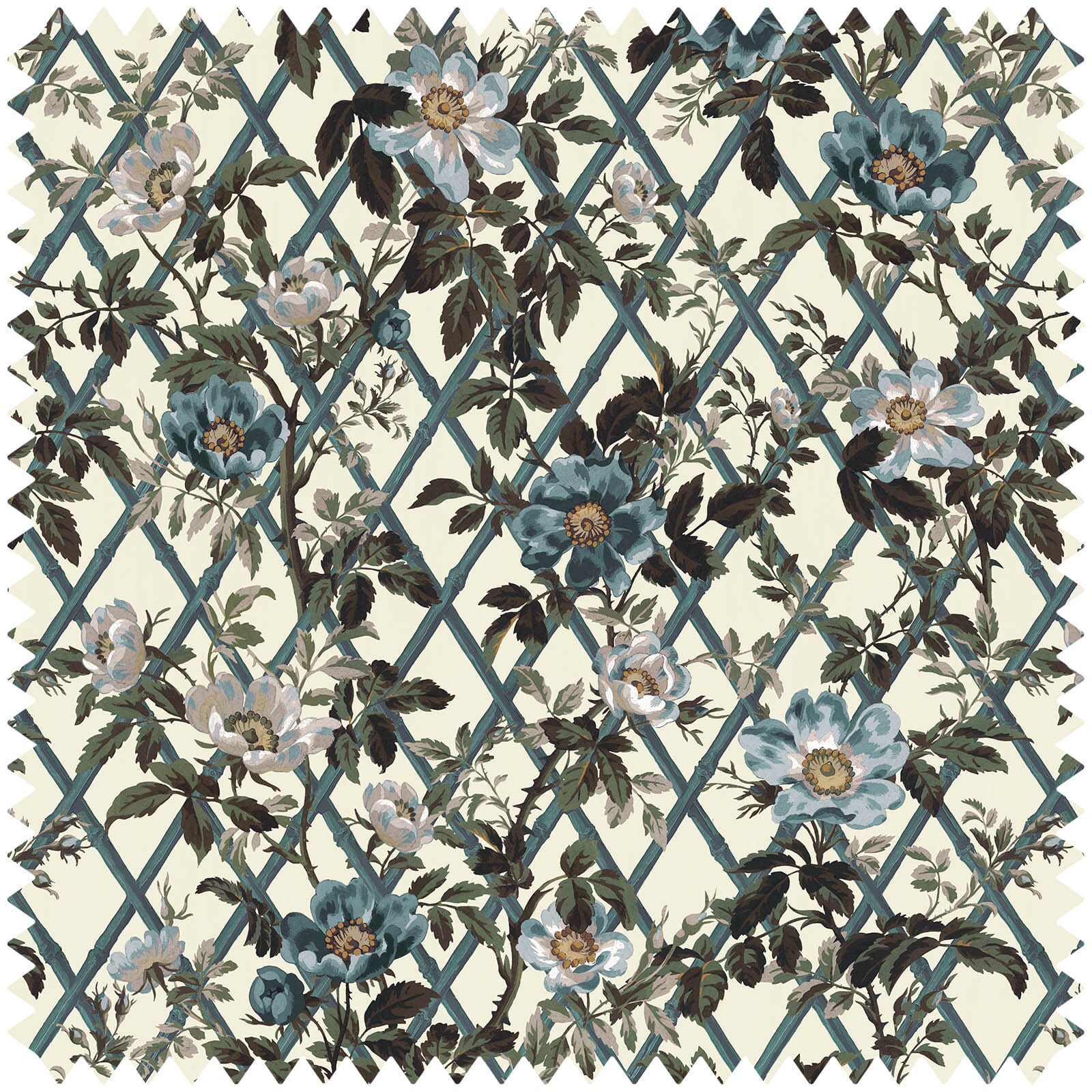 BRYHER ROSE Cotton Linen Lapis Blue Fabric Sample - Premium Home Decor & DIY Crafting Material for Upholstery, Curtains, and Sewing Projects