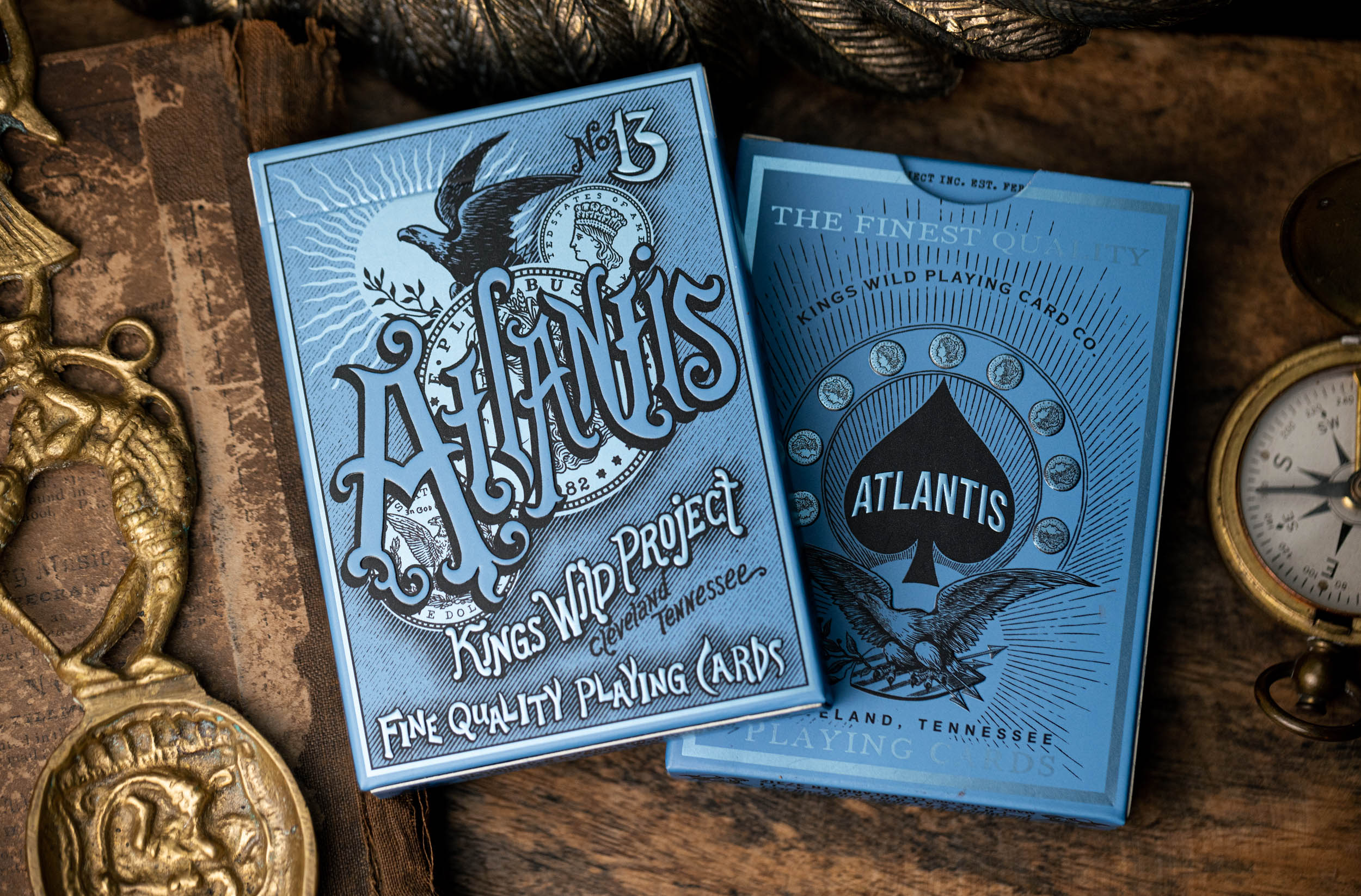 Atlantis Playing Cards by Kings Wild Project - Premium Collector's Edition for Card Games, Magic Tricks & Poker Nights | Unique Ocean-Themed Deck for Gifts & Game Nights