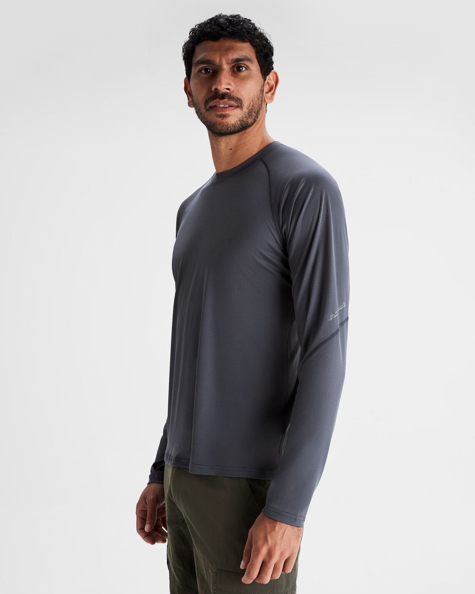 Men's SUN Stopper LT Long Sleeve Top - UPF 50+ Sun Protection, Moisture-Wicking & Breathable Shirt for Hiking, Running & Outdoor Activities - Mid Navy
