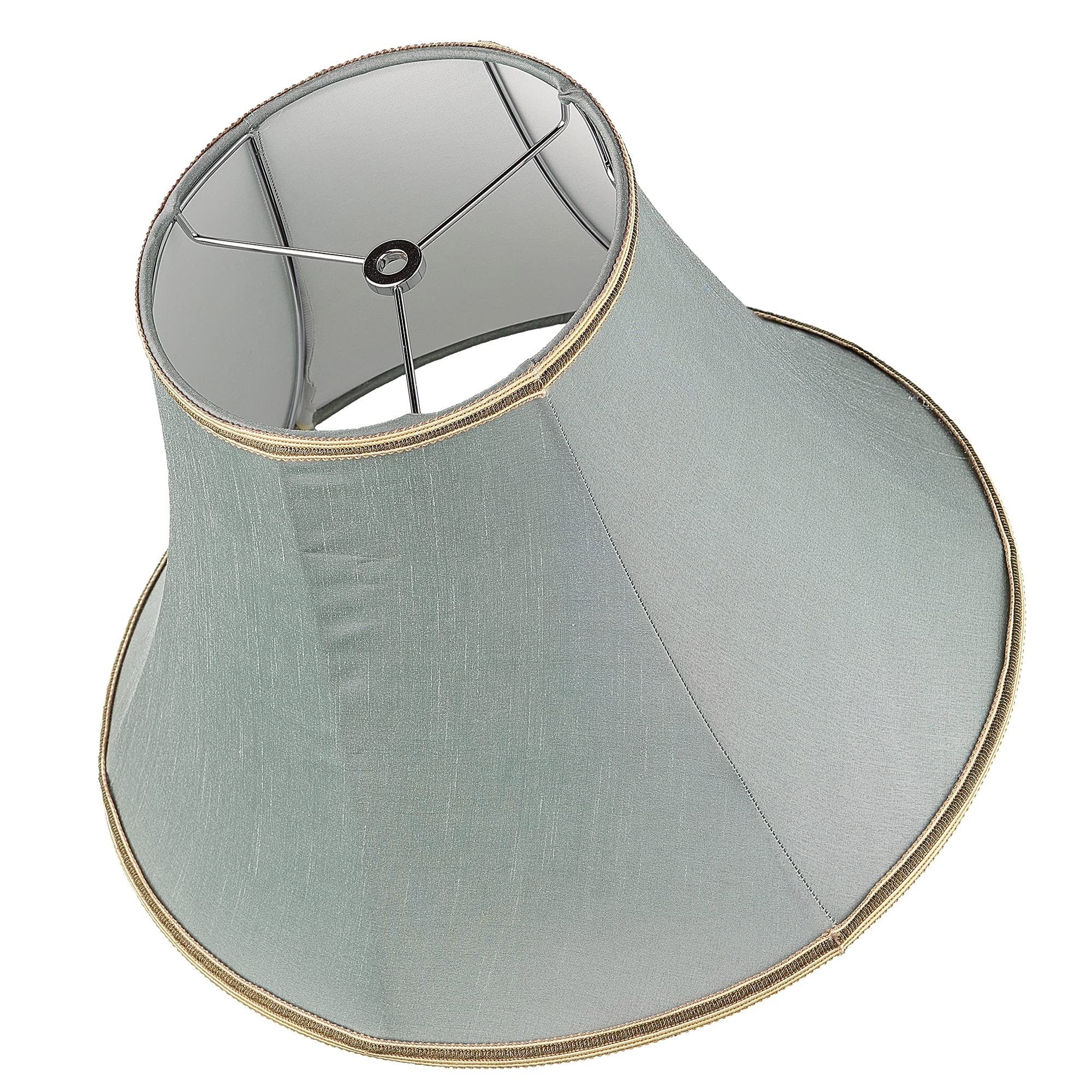 Premium Round Bell Lamp Shades Set of 2 - 5.9x11.8x9.1 Inches, Spider Fitting for Ceiling Lights - Perfect for Living Room, Bedroom & Dining Room Lighting Decor