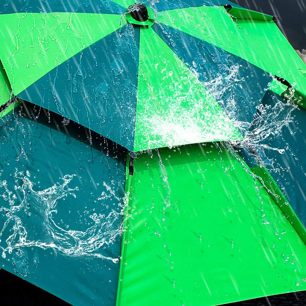 Large Windproof Beach Umbrella - Portable Outdoor Sun Shade with Tilt & Air Vents, Sand Anchor - Perfect for Camping, Park, Fishing, Picnics & Beach Days (Green)