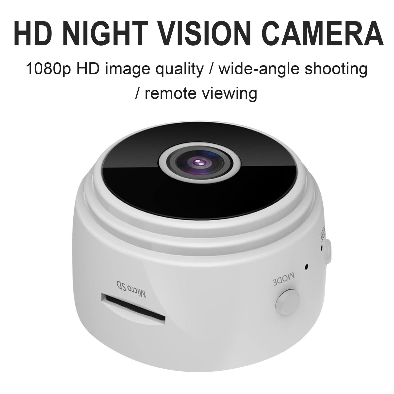 Mini Spy Camera 1080p HD - Tiny Security Camera with Night Vision, Motion Detection & 32GB Card | Portable Hidden Cam for Home, Car, Pet Monitoring & Indoor Surveillance