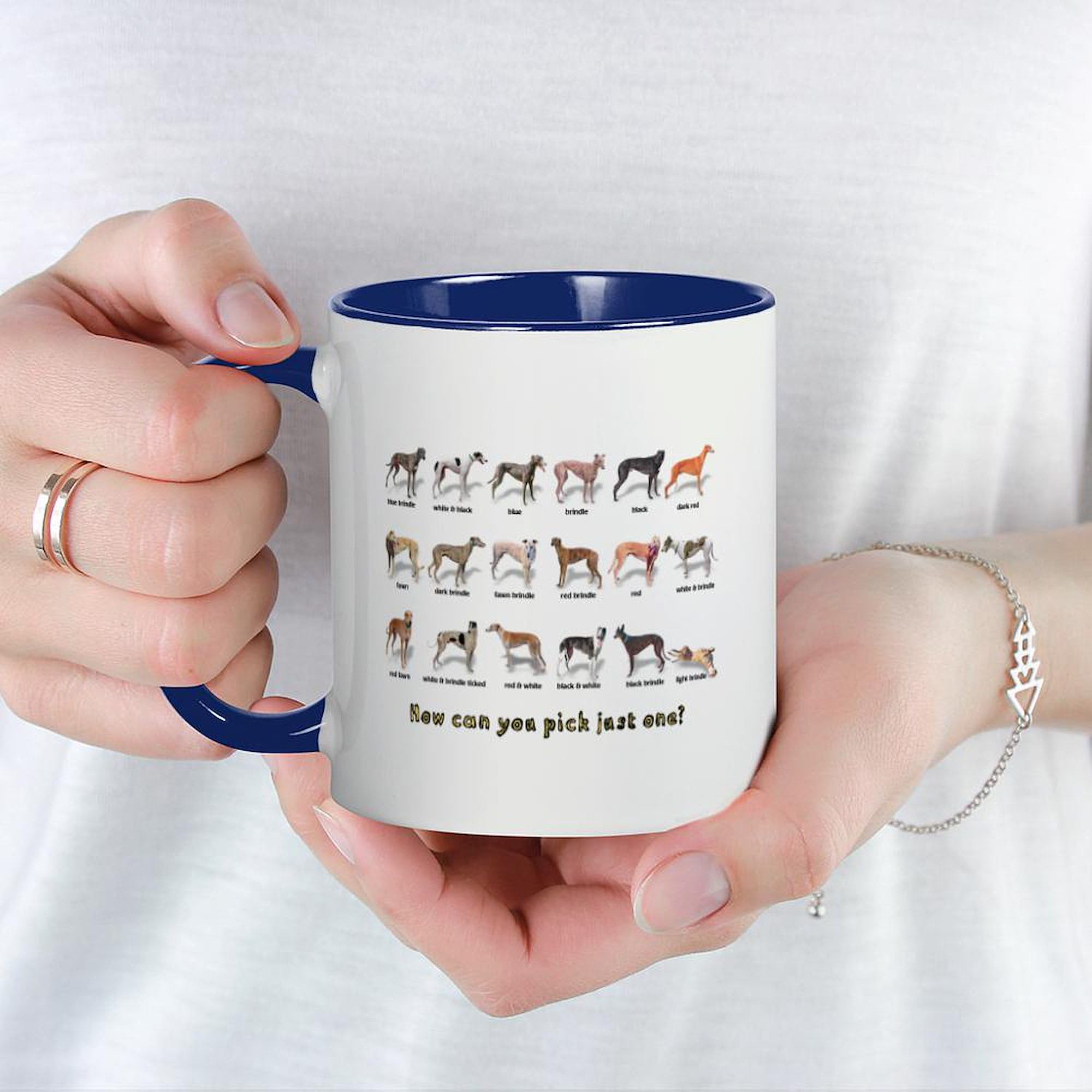 Greyhound Colors Ceramic Coffee Mug 11 oz (325 ml) - Perfect for Hot & Cold Beverages at Home, Office or Gifts