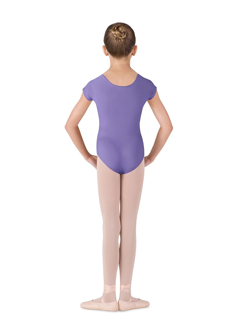 Bloch Dance Girls Dujour Microlux Short Sleeve Leotard - Ballet & Jazz Dancewear for Kids, Perfect for Dance Classes & Performances