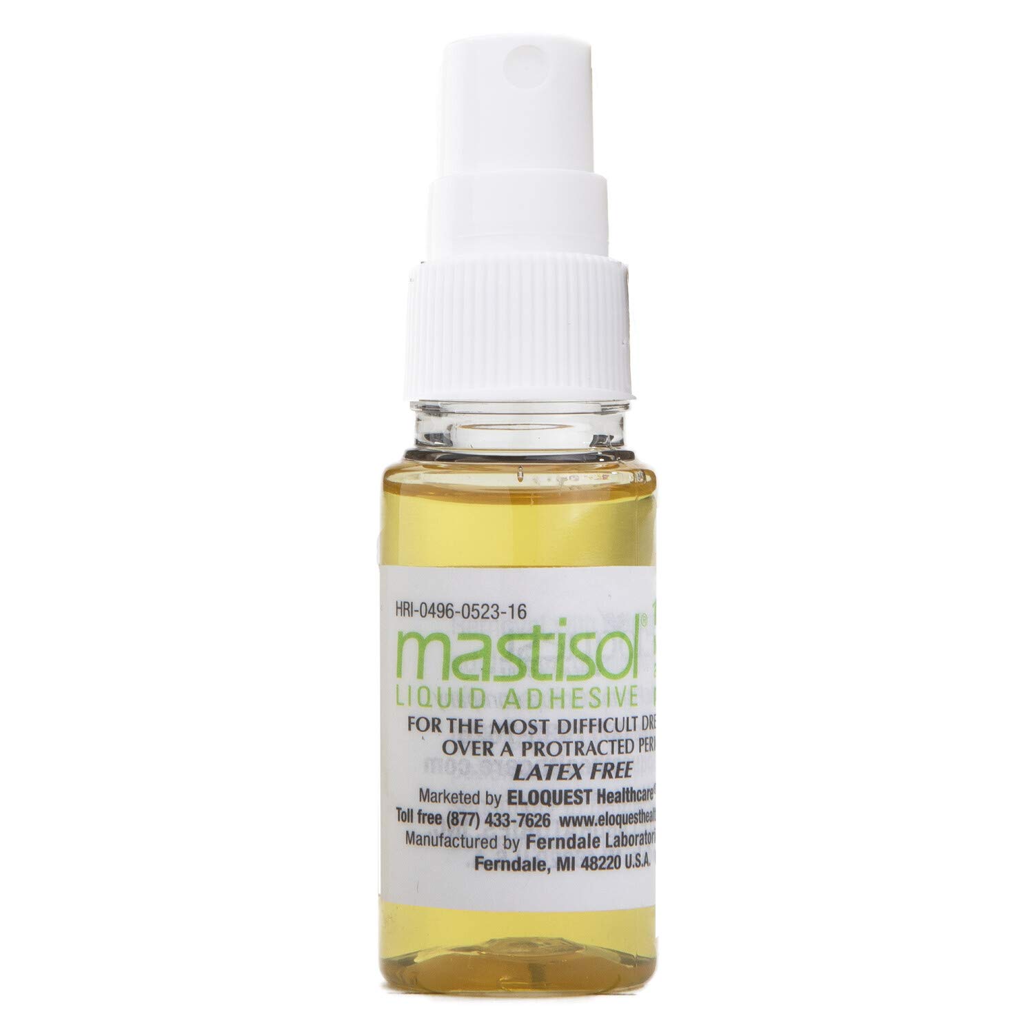 Mastisol Medical Adhesive with Spray Pump - 1.7oz Liquid Skin Adhesive for Wound Care & Bandage Securing - Ideal for Hospitals, First Aid Kits & Tattoo Aftercare
