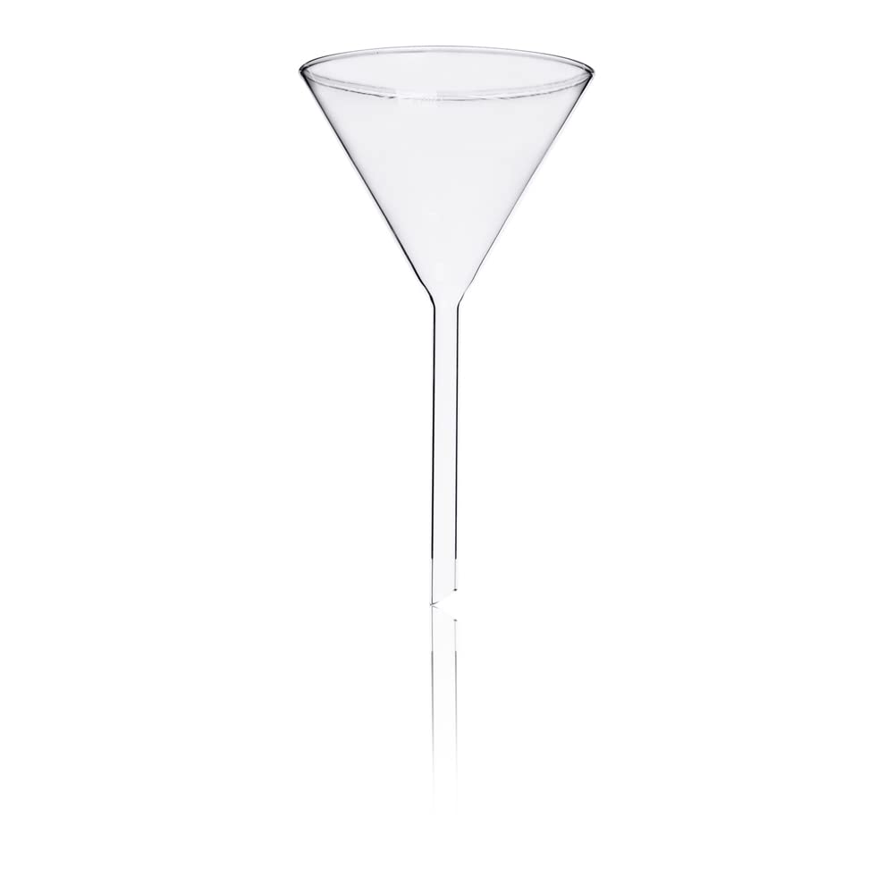 Kimble 28980-150 Glass Round Filling Funnel with Long Stem, 150mm Inner Diameter - Perfect for Lab Experiments, Home Brewing & Essential Oil Refilling