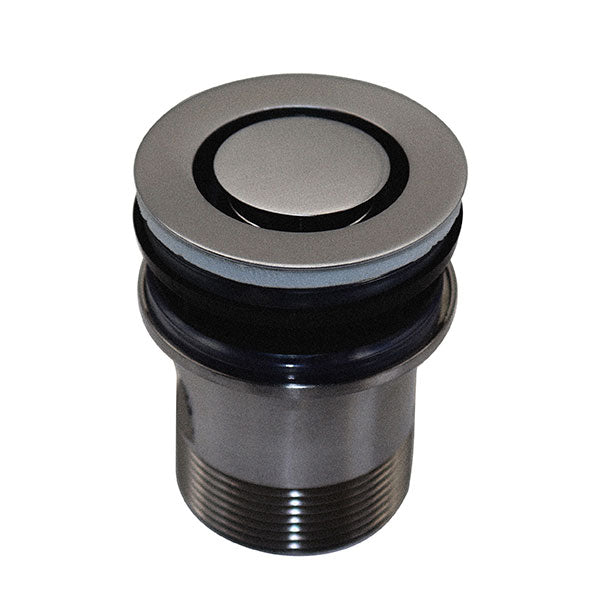 Universal Sink Plug and Waste - 32mm/40mm Brushed Chrome Pop-Up Drain for Kitchen & Bathroom - ART Australia Basin Pop Down® - Perfect for Home Renovation and DIY Installation