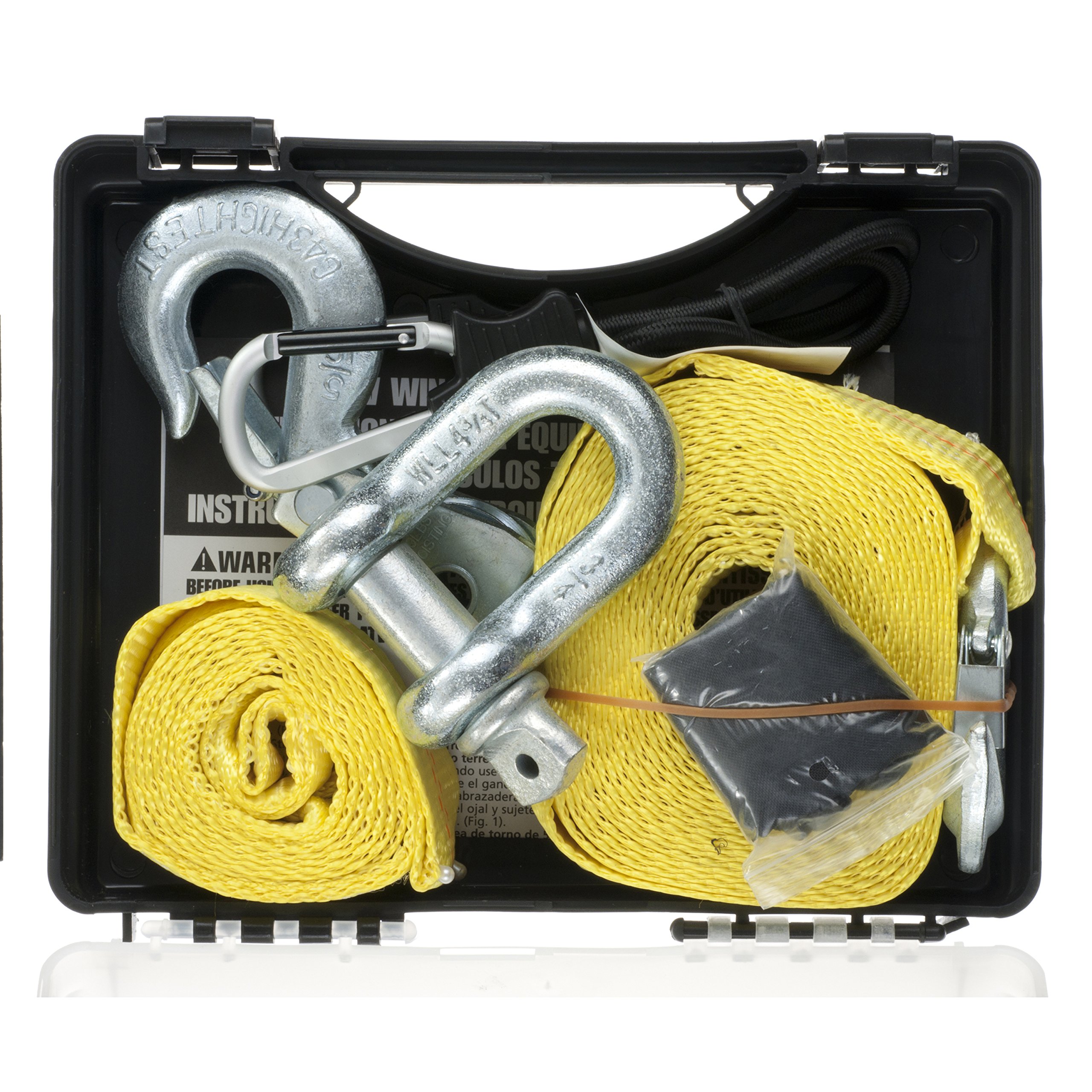 Keeper 02806 ATV Winch Accessory Kit with Durable Storage Case - Heavy Duty Off-Road Winch Parts for ATV, UTV & 4x4 Vehicles - Perfect for Trail Riding, Hunting & Farm Work