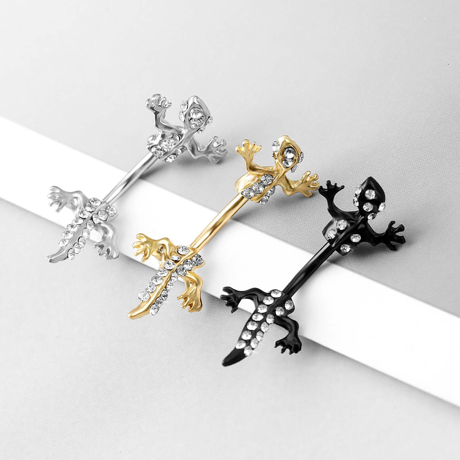 Insect Gecko Lizard Belly Button Rings | AS101 | Unique Body Jewelry for Piercing Enthusiasts & Alternative Fashion Lovers
